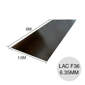 Chapa lisa LAC F36 1.5m x 6m x 6.35mm