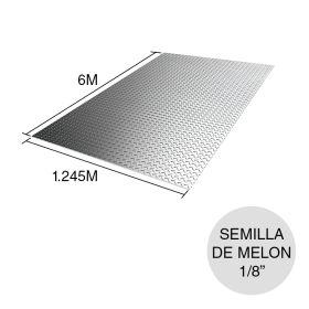 Chapa semilla de melon 1/8" 1.245m x 6m x 3.2mm