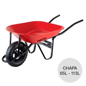 Carretilla chapa rueda neumatica 65L - 113L 220mm x 690mm x 940mm