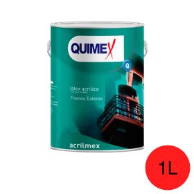 Pintura latex Acrilmex exterior rojo mate lata x 1l