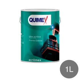 Pintura latex Acrilmex exterior gris oscuro mate lata x 1l