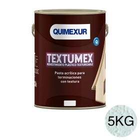 Revestimiento plastico texturizable Textumex Efectos grano medio exterior interior blanco balde x 5kg
