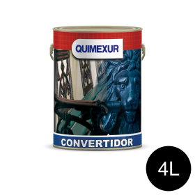 Convertidor de oxido Quimex exterior interior negro mate lata x 4l