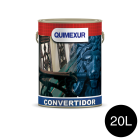 Esmalte sintetico Convertidor de oxido exterior interior negro mate lata x 20l