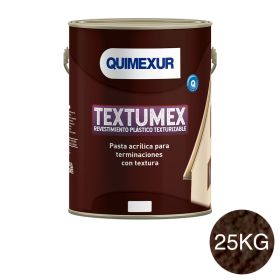 Revestimiento plastico texturizable Textumex Efectos grano medio exterior interior marron talampaya balde x 25kg