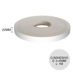 Canto ABS c/adhesivo blanco everest rollo x 0.45mm x 22mm x 1m