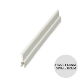 Accesorio separador p/cablecanal PVC blanco 50mm x 100mm