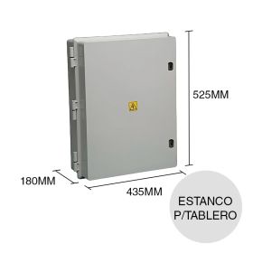 Gabinete estanco p/tablero 360 sobrepuesto termoplastico 180mm x 435mm x 525mm