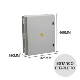 Gabinete estanco p/tablero 360 sobrepuesto termoplastico 180mm x 325mm x 465mm
