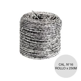 Alambre cercar puas calibre Nº16-101 x ø 1.63mm rollo x 250m