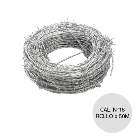 Alambre cercar puas calibre Nº16-101 x ø 1.63mm rollo x 50m