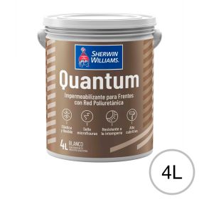 Impermeabilizante elastico poliuretanico Quantum Frentes exterior blanco mate balde x 4l