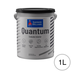 Enduido plastico Quantum interior blanco mate balde x 1l
