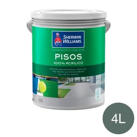 Recubrimiento acrilico alto transito base acuosa pisos exterior interior gris semimate balde x 4l
