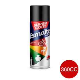 Esmalte acrilico Supercoat exterior interior rojo bermellon brillante aerosol x 360cc