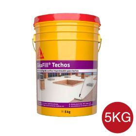 Membrana liquida techos acrilica Sikafill rojo ceramico balde x 5kg