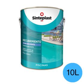 Recubrimiento impermeabilizante piscinas base solvente azul profundo mate sedoso lata x 10l