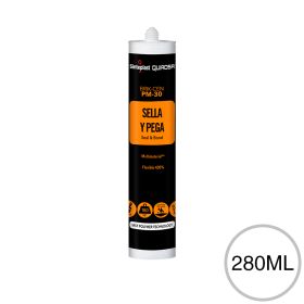 Sellador adhesivo poliuretano Brik-Cen PM-30 blanco cartucho x 280ml