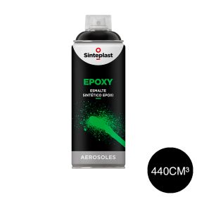 Aerosol esmalte sintetico Epoxy exterior interior negro brillante x 440cm³