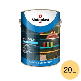 Esmalte sintetico convertidor antioxido exterior interior Brilloplast Max 3 en 1 brillante beige lata x 20l