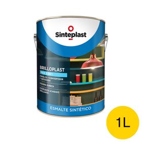 Esmalte sintetico convertidor antioxido exterior interior Brilloplast Max 3 en 1 brillante amarillo mediano lata x 1l