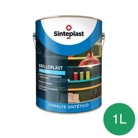 Esmalte sintetico convertidor antioxido exterior interior Brilloplast Max 3 en 1 brillante verde ingles lata x 1l