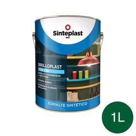 Esmalte sintetico convertidor antioxido exterior interior Brilloplast Max 3 en 1 brillante verde noche lata x 1l