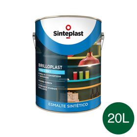 Esmalte sintetico convertidor antioxido exterior interior Brilloplast Max 3 en 1 brillante verde noche lata x 20l