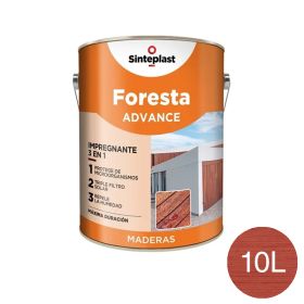 Impregnante protector madera Foresta Advance 3 en 1 exterior interior roble satinado lata x 10l