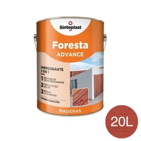 Impregnante protector madera Foresta Advance 3 en 1 exterior interior roble satinado lata x 20l