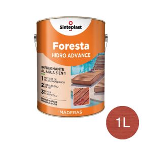 Impregnante protector madera Foresta Hidro Advance 3 en 1 exterior interior roble satinado ceroso lata x 1l