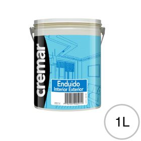 Enduido plastico al agua Cremar exterior interior blanco balde x 1l