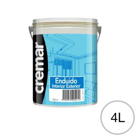 Enduido plastico al agua Cremar exterior interior blanco balde x 4l