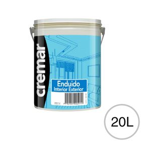 Enduido plastico al agua Cremar exterior interior blanco balde x 20l