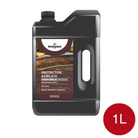 Impermeabilizante protector acrilico pisos exterior interior rojo brillante bidon x 1l