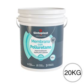 Membrana liquida impermeabilizante poliuretano cubiertas blanco balde x 20kg