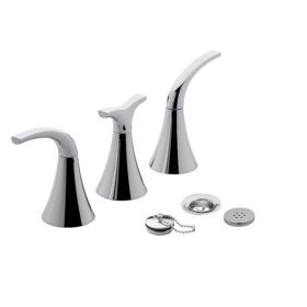 Griferia bidet acero Alesia lever con trasferencia cromado brillante