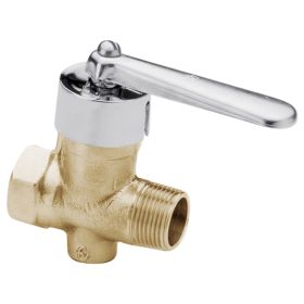 Llave gas bronce hexa brillante 19mm/¾"