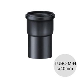 Tubo macho-hembra desagüe cloacal pluvial polipropileno union deslizante Duratop X ø40mm x 4000mm