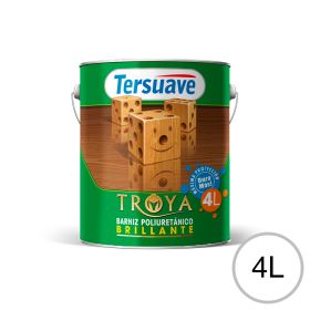 Barniz Poliuretanico para Exterior Troya Transparente Brillante 4L