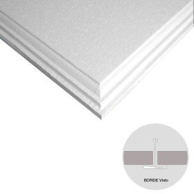Placa cielorraso desmontable Dorica Estandar borde especial blanca salpicada 35mm x 610mm x 610mm 24u x caja 8.93m²