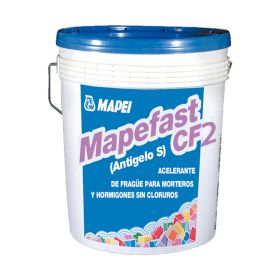 Aditivo acelerante fragüe hormigones premoldeados y pretensados MapeFast CF2 sin cloruro balde x 20l