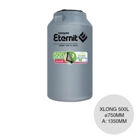 Tanque XLong 500L uso domiciliario espacios angostos tricapa ø750mm x 1350mm