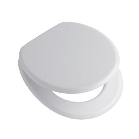 Tapa asiento inodoro polipropileno Andina herraje plastico blanco brillante 50mm x 385mm x 420mm
