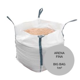 Arena fina construccion revoques hormigones bolson/big bag x 1m³