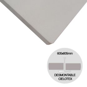 Placa cielorraso desmontable Cielotex EPS blanco 35mm x 605mm x 605mm