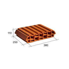 Ladrillo ceramico losa viguetas 110mm x 250mm x 380mm