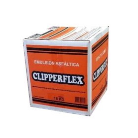 Emulsion asfaltica impermeabilizante Clipperflex base acuosa aplicacion frio caja x 18kg