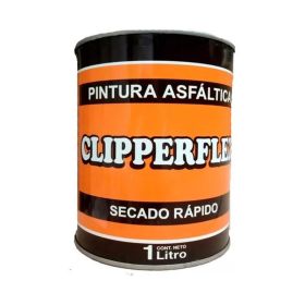 Pintura asfaltica Clipperflex impermeable base solvente secado rapido lata x 1l