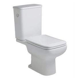 Inodoro Trento largo descarga dual 3l / 6l blanco brillante 330mm x 390mm x 690mm